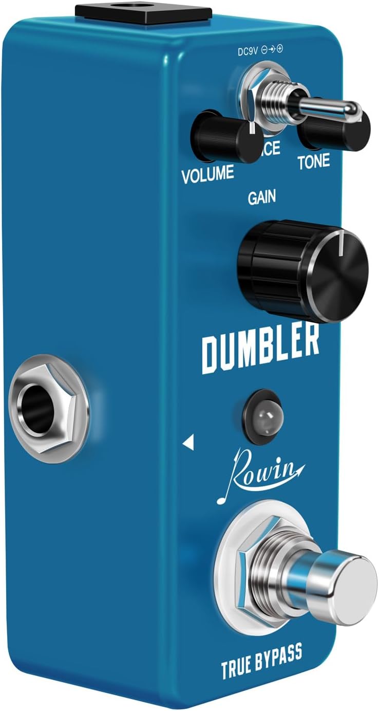 IOppWin Rowin LEF-315 Dumbler Overdrive Pedal – Mini Analog Dumble Amp Simulator with Gain, Tone, Volume & Voice Controls, Classic Overdrive Tone, True Bypass, Metal Shell – Ideal for Beginners - Image 2